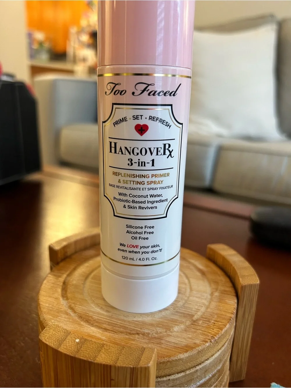 Too Faced Hangover 3-in-1 Replenishing Primer & Setting Spray - Used Once.